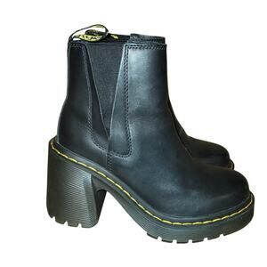 Dr. Martens Chunky heel Black Ankle Spence Boot Size 6